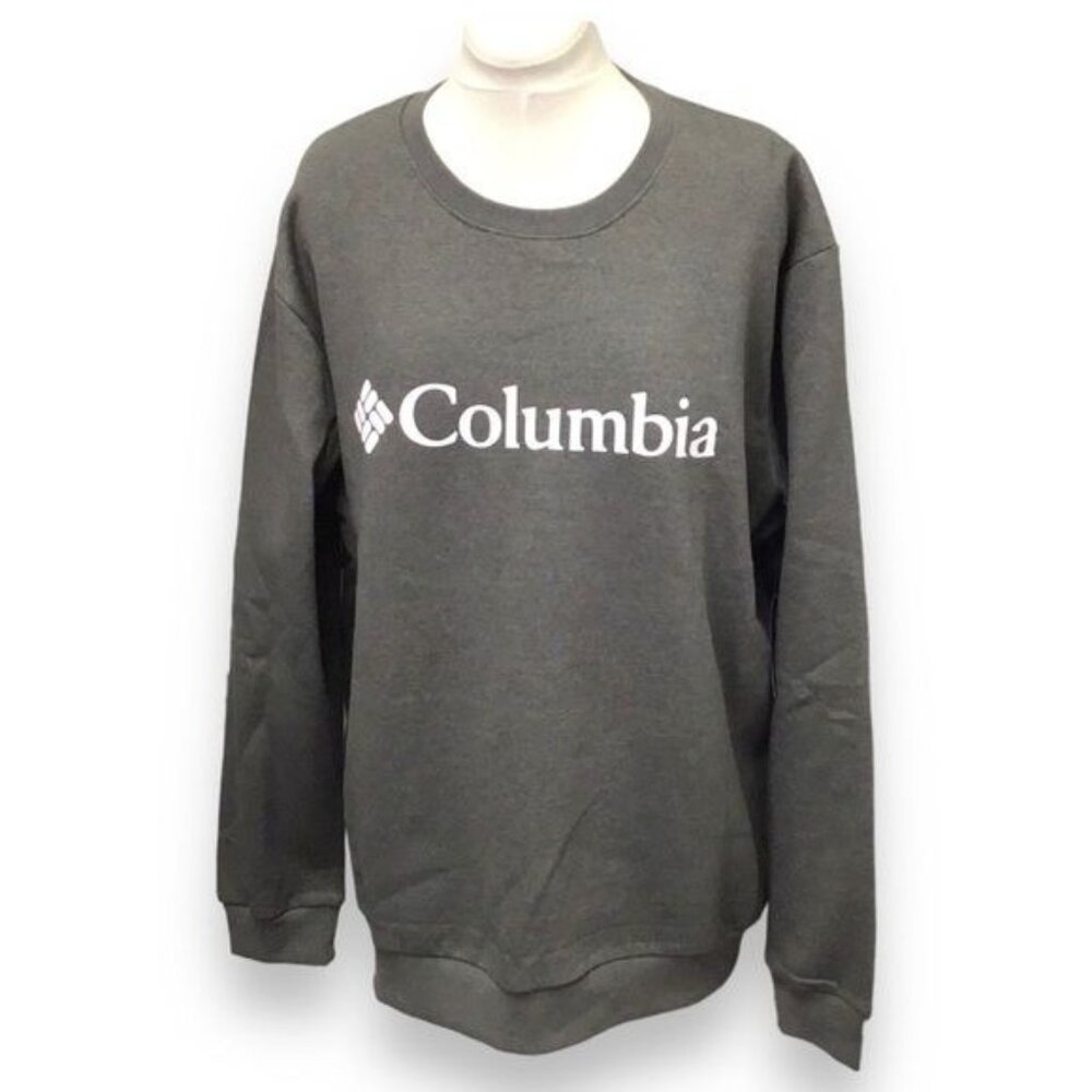Columbia Mens Noe Valley III Crew Logo Sweatshirt, Gray, size XXL